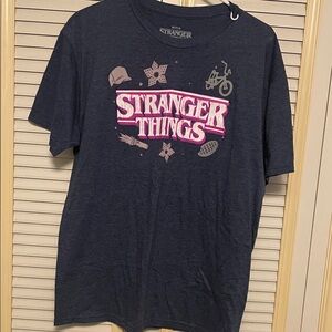 Stranger Things Navy Blue T-Shirt